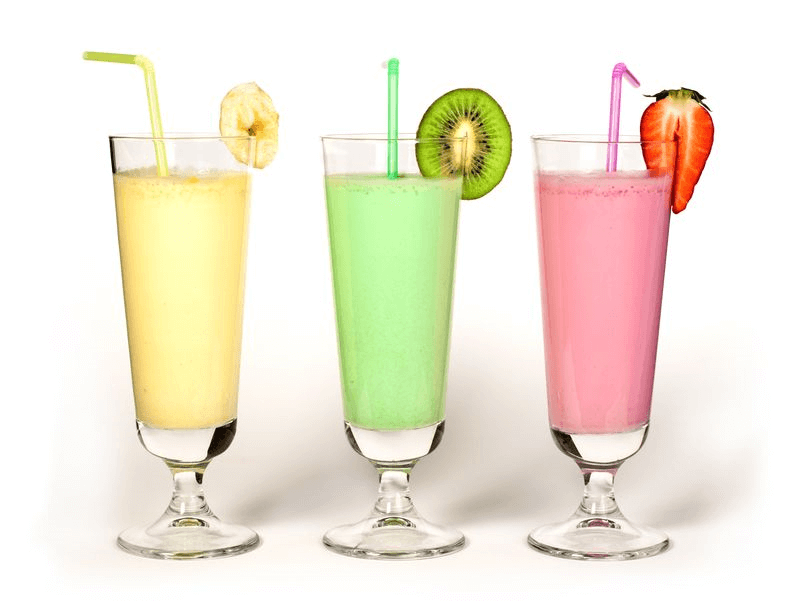 Collageen smoothie met kokosmelk, cashewmelk of amandelmelk